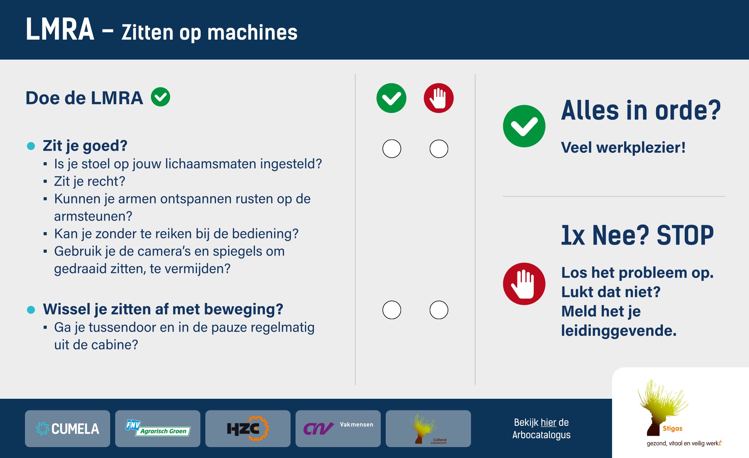LMRA Zitten op machines